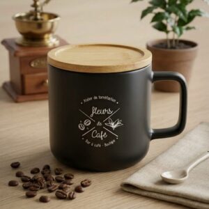 Mug noir mat